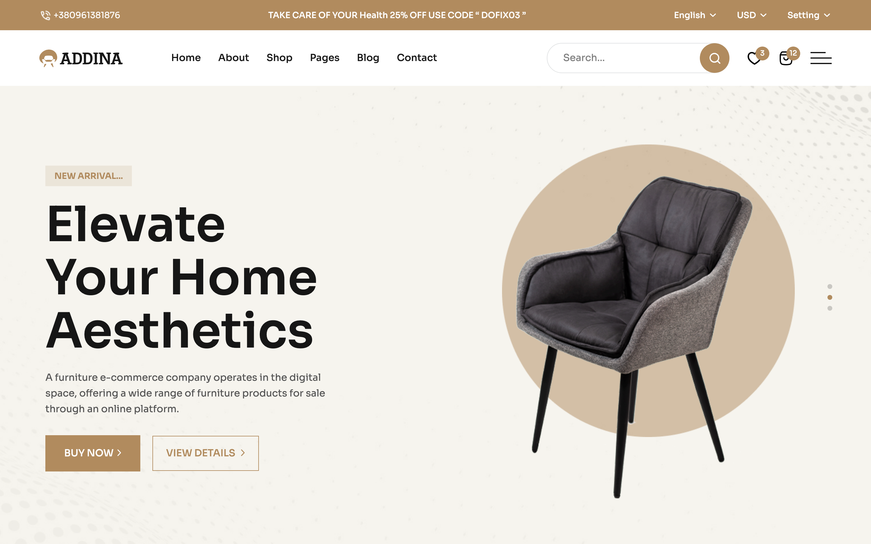 Addina - Multipurpose eCommerce HTML Template