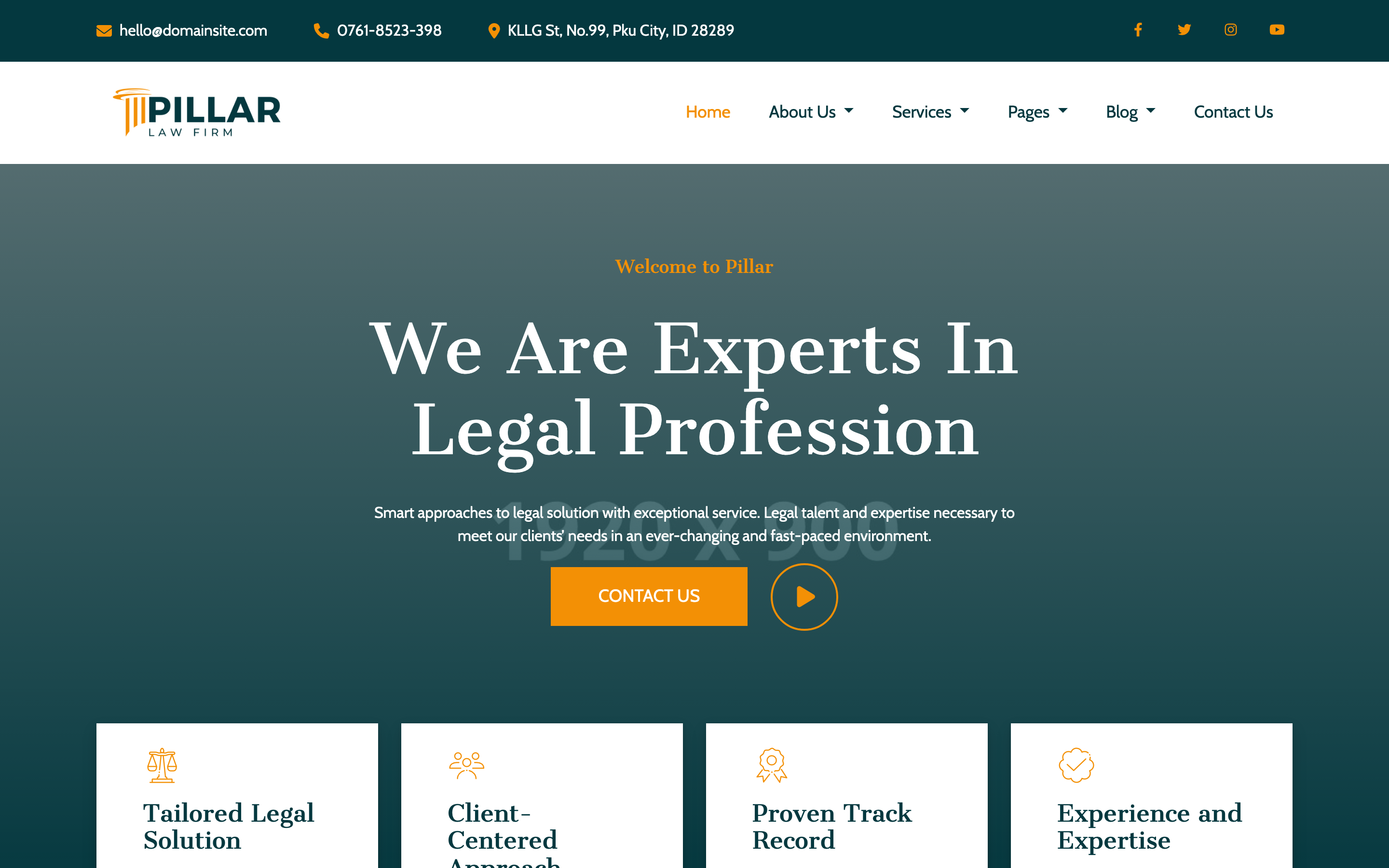 Pillar - Lawyer & Attorney HTML