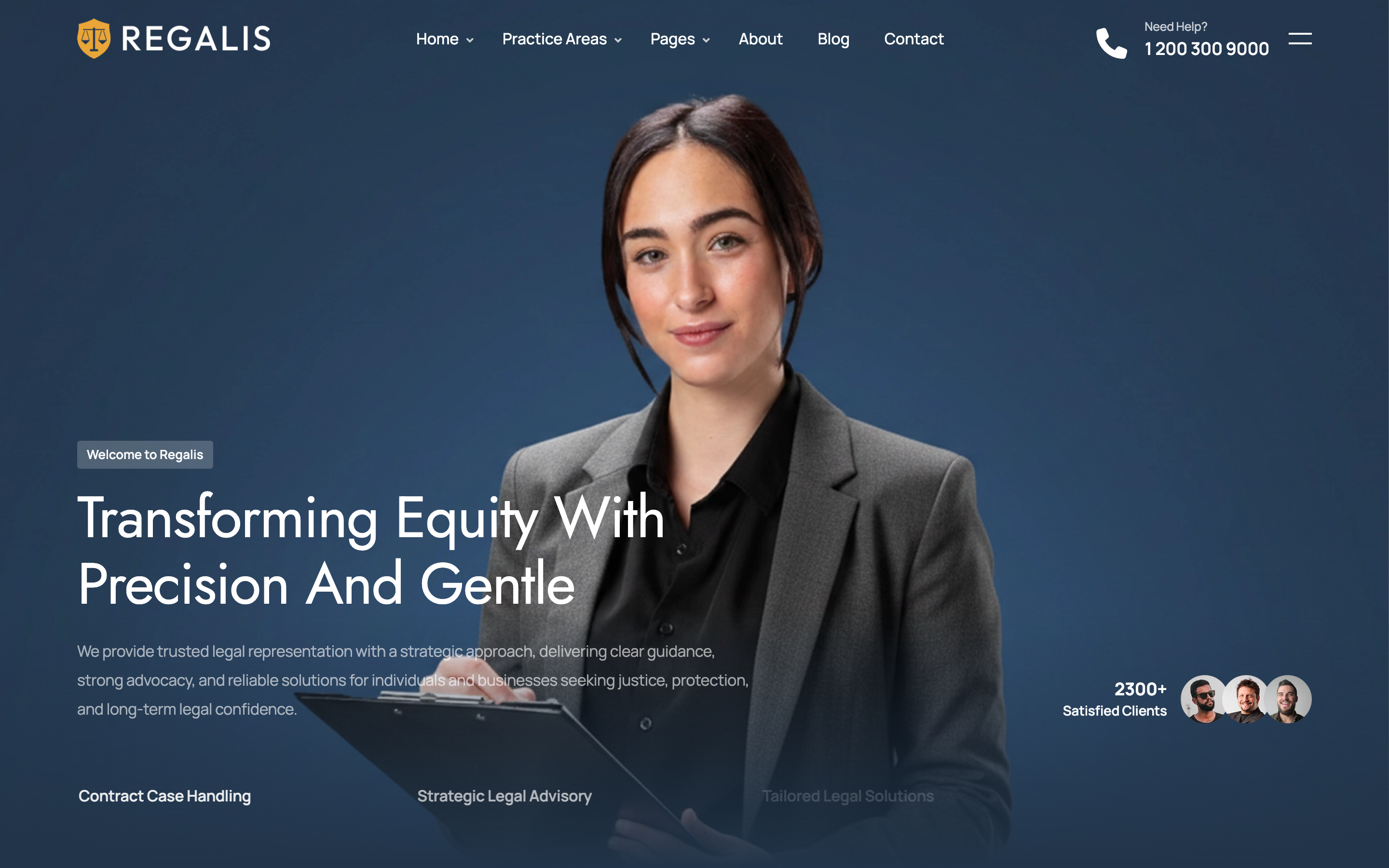 Regalis - Lawyer, Attorney and Law Firms HTML Template