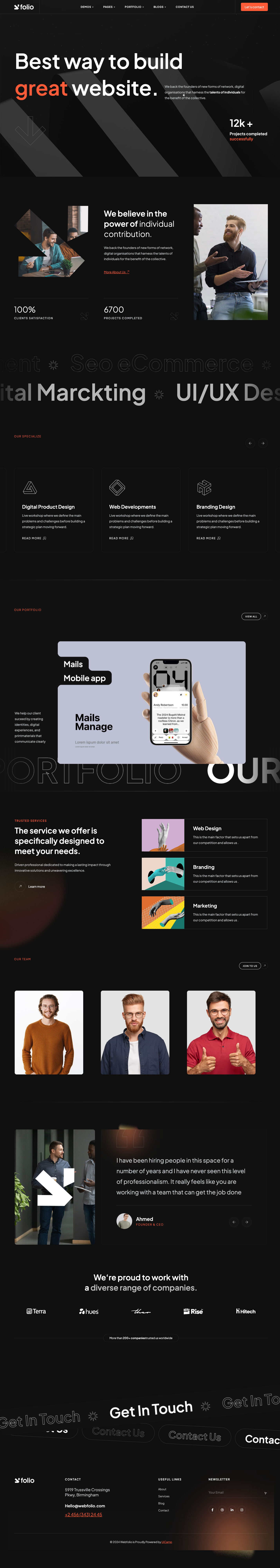 Webfolio - Creative Agency & Portfolio Next.js Template